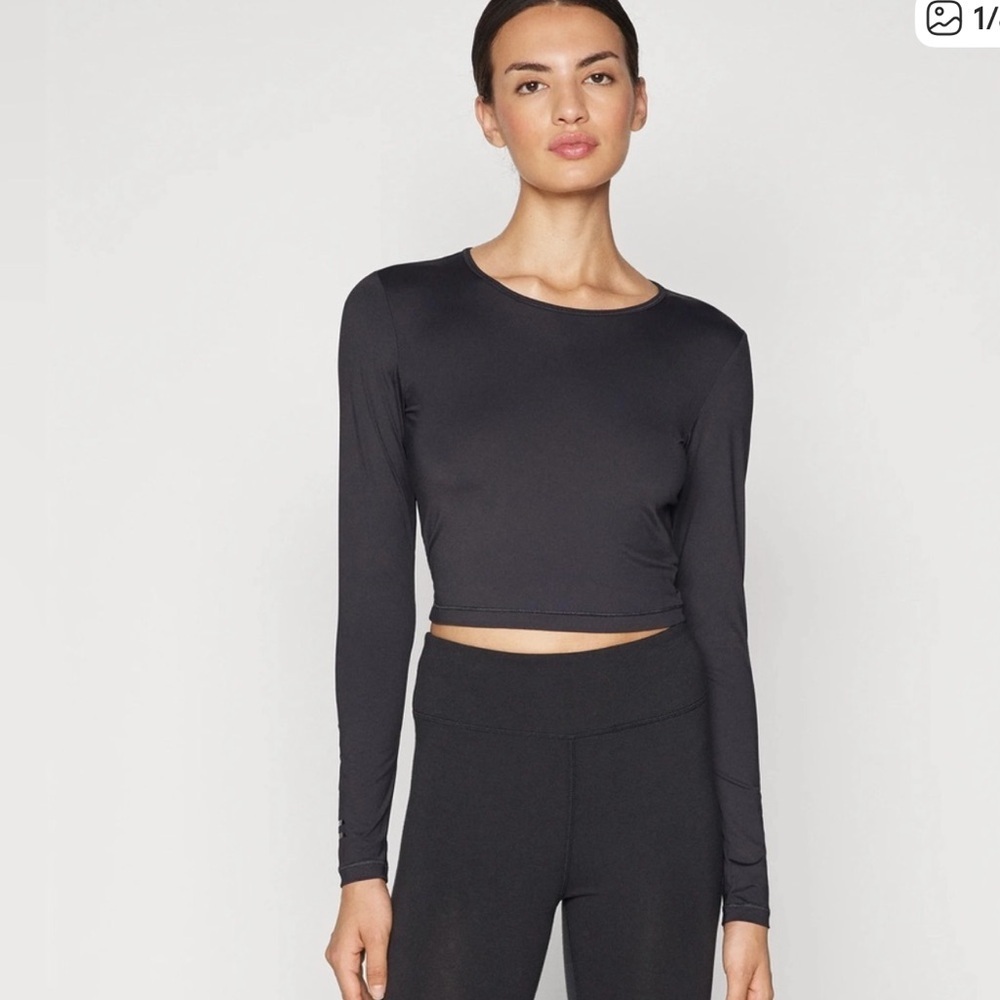 Old Navy Active PowerSoft Long-Sleeve Crop Support Top Women’s Size XL
